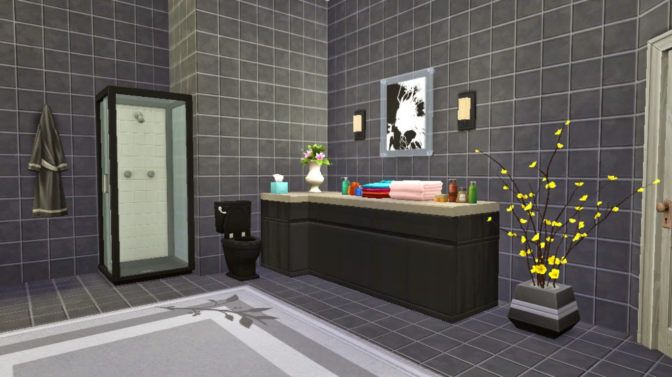 Sims 4 Room Download Monochrome Bathroom Sanjana Sims Studio